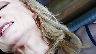 Tight blondes explore Nina Hartleys kinky playroom and have their juicy pussies toyed with